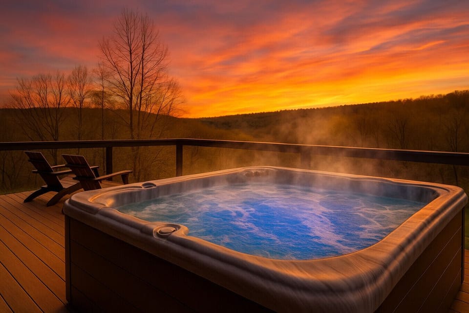 Serenity by the hot tub.