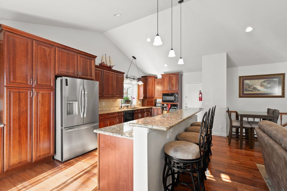 Kitchen island with plenty of room to entertain