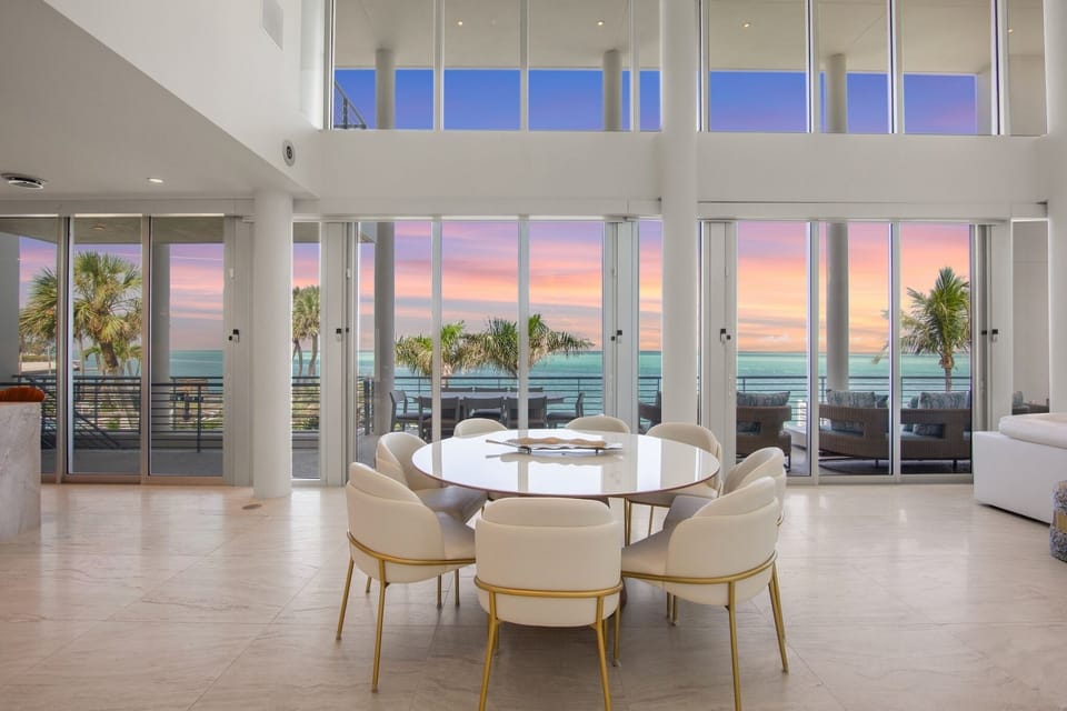 Dining Area with sweeping Sunset views