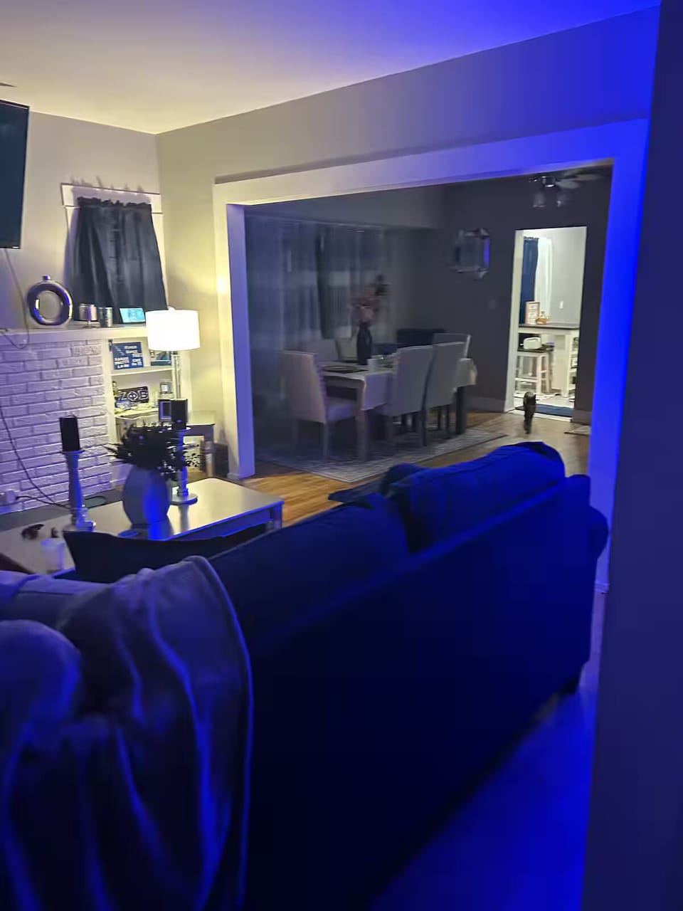 Dining and living room