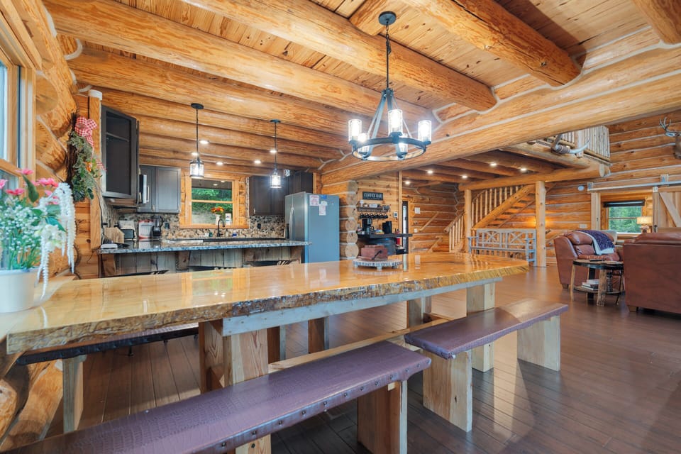 With an open layout, you can still be a part of the fun, even while cooking!
