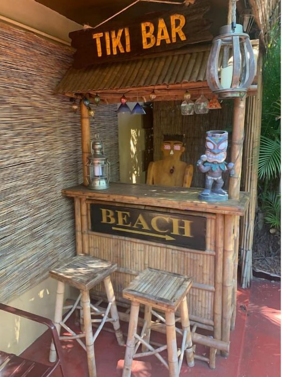 Unique, fun, tropical outdoor decor.