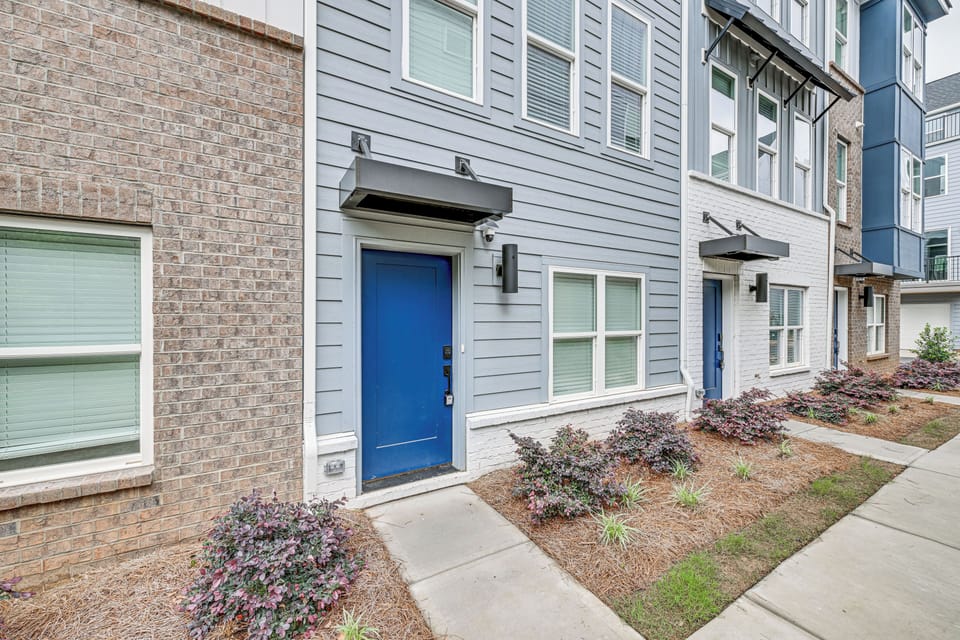 Property Exterior | Multi-Level Townhome | Keyless Entry