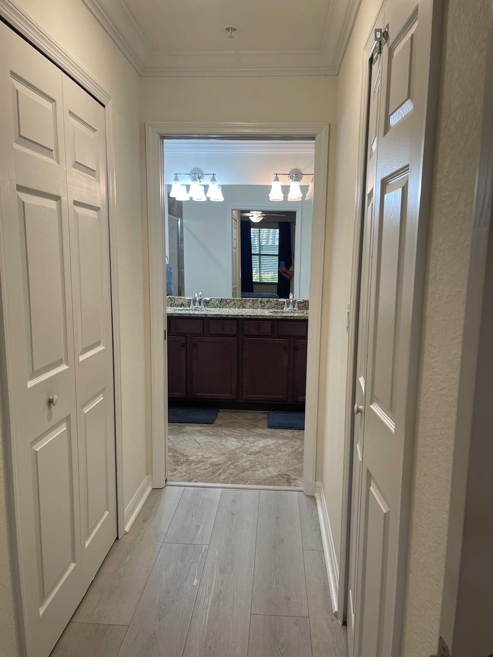 Hall to Master Bathroom