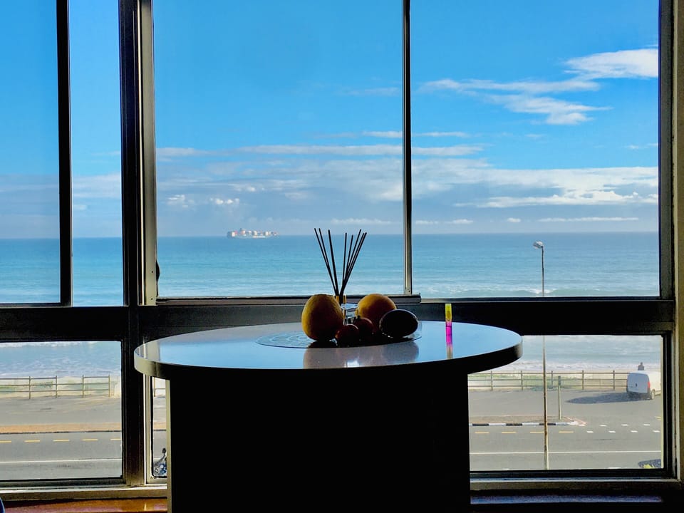 dining table with sea view