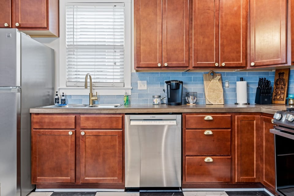 Kitchen with all basic cooking essentials