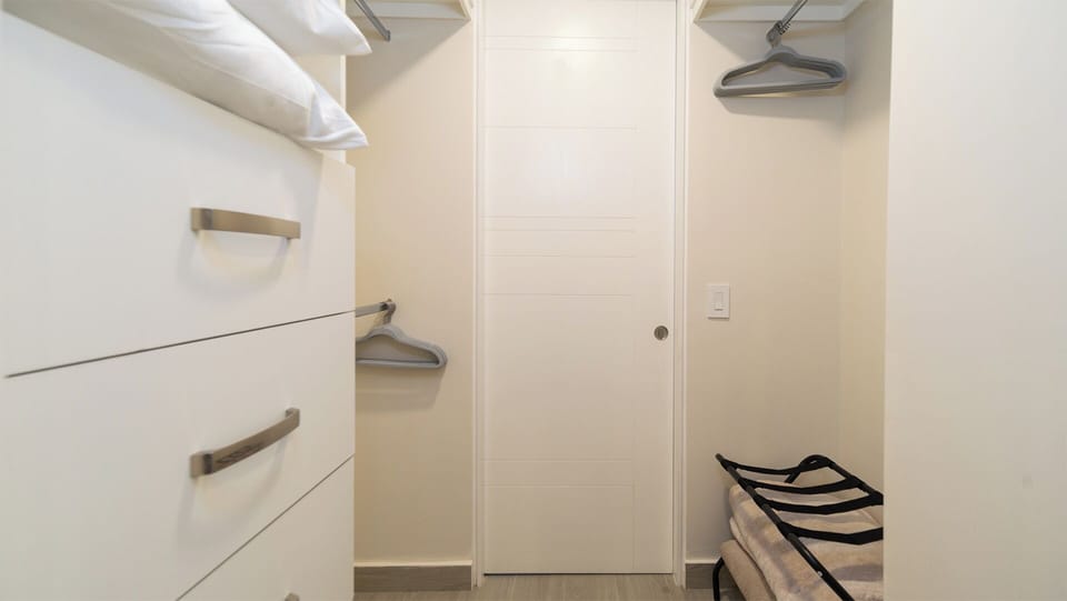 Walk-in closet.