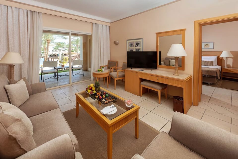 Stretch out in a spacious suite lounge made for relaxing.