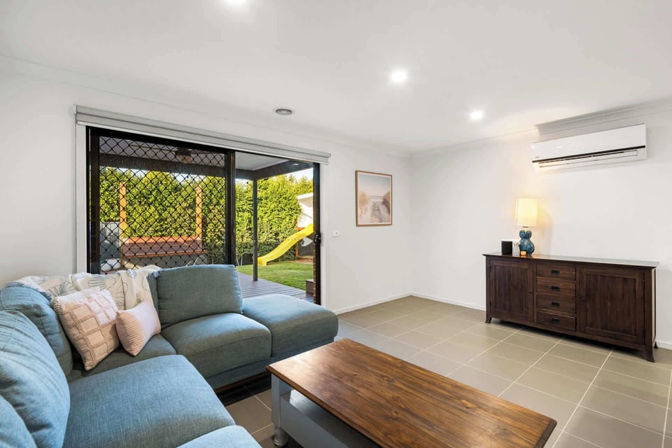 Seating area - sit back and enjoy a wine or morning coffee!