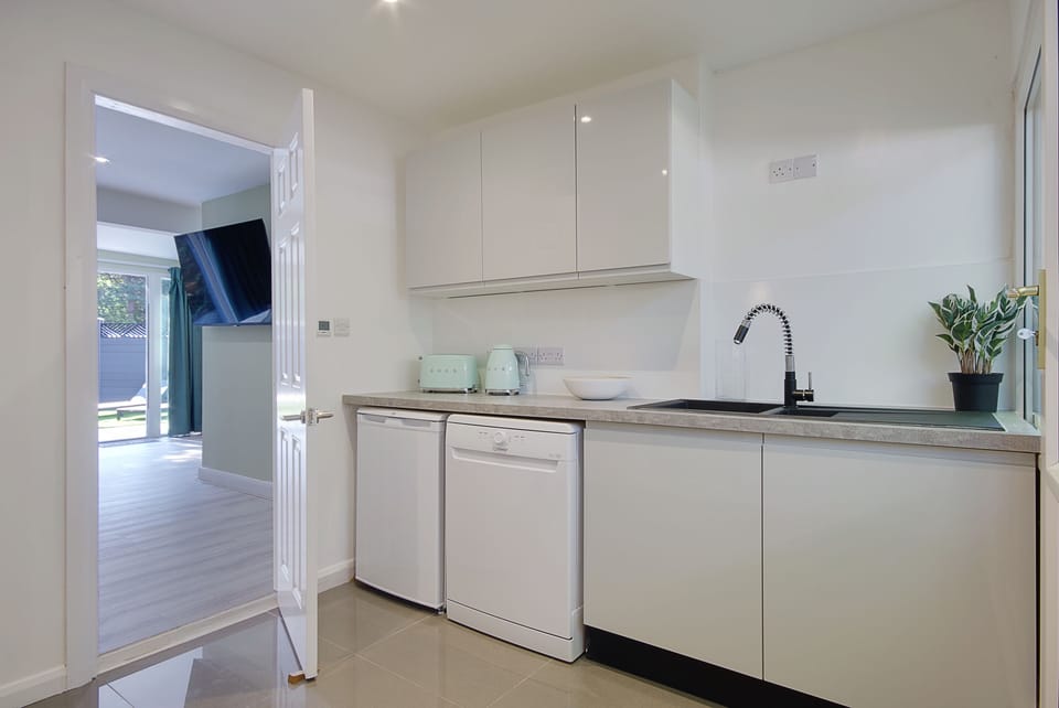 Modern kitchen with dishwasher