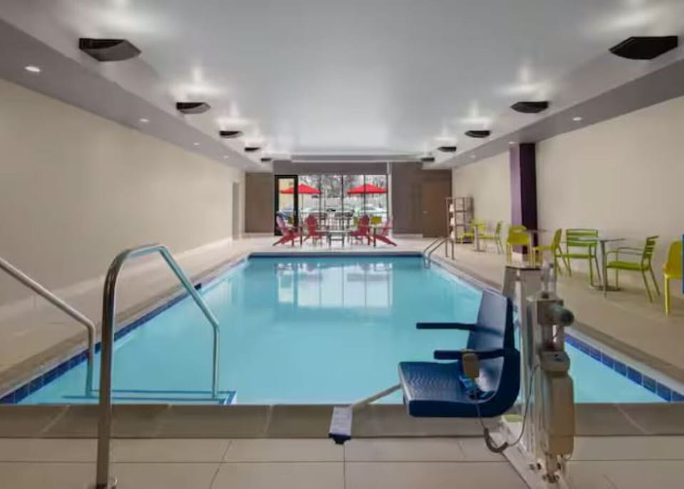Slip into the calm indoor pool for an easy unwind.