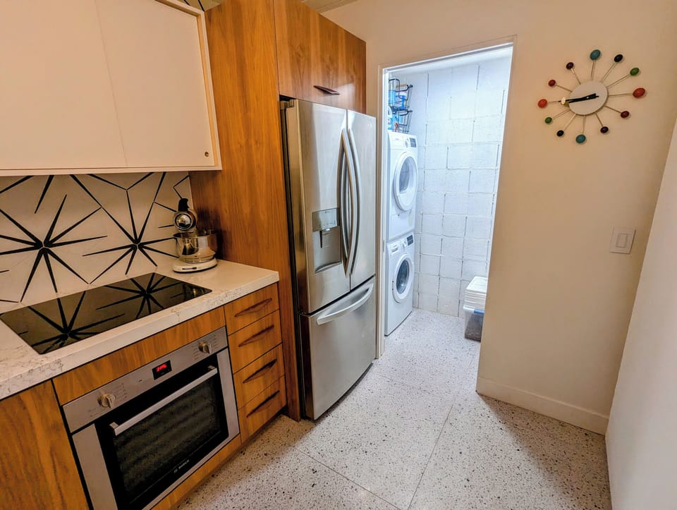oven, microwave, stove, dishwasher, washer, dryer, refridgerator