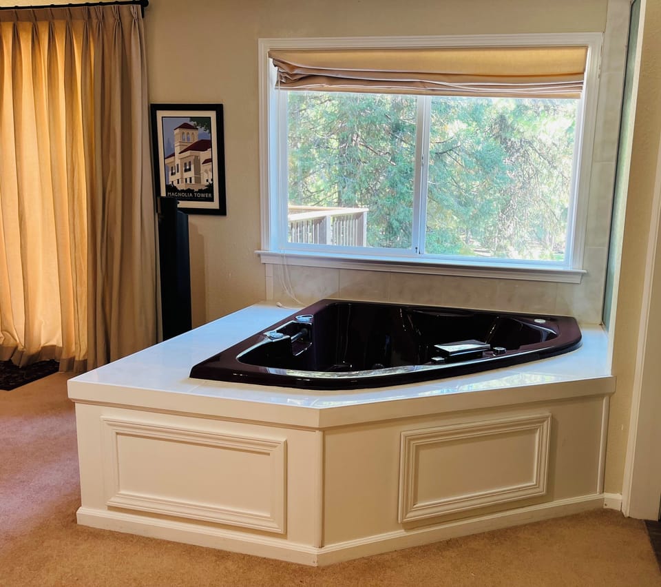 Jacuzzi bath tub in master suite