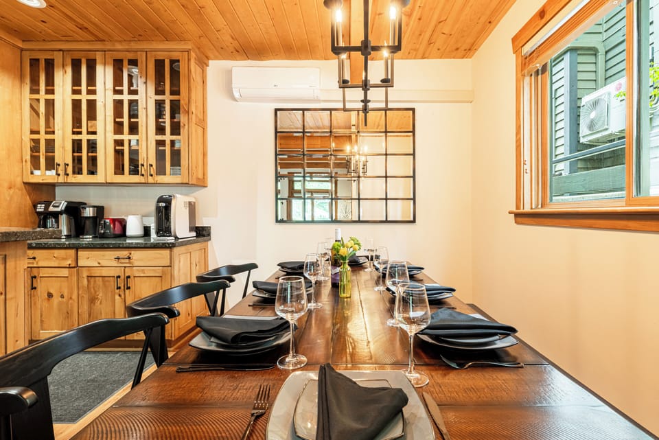 Dining Table ajacent to Kitchen and Living Room