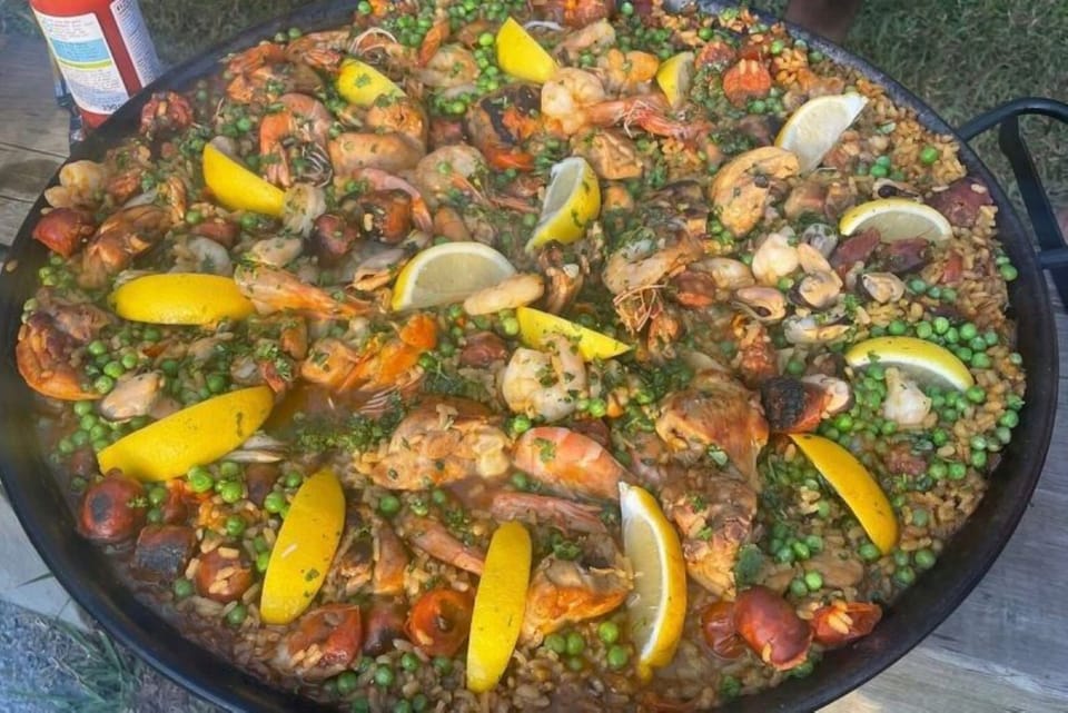 Cook al fresco on the fire pit
