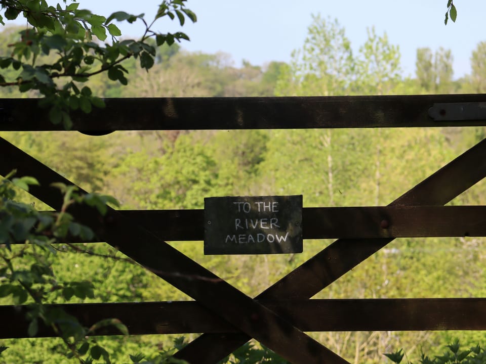 Path to access the river and football pitch