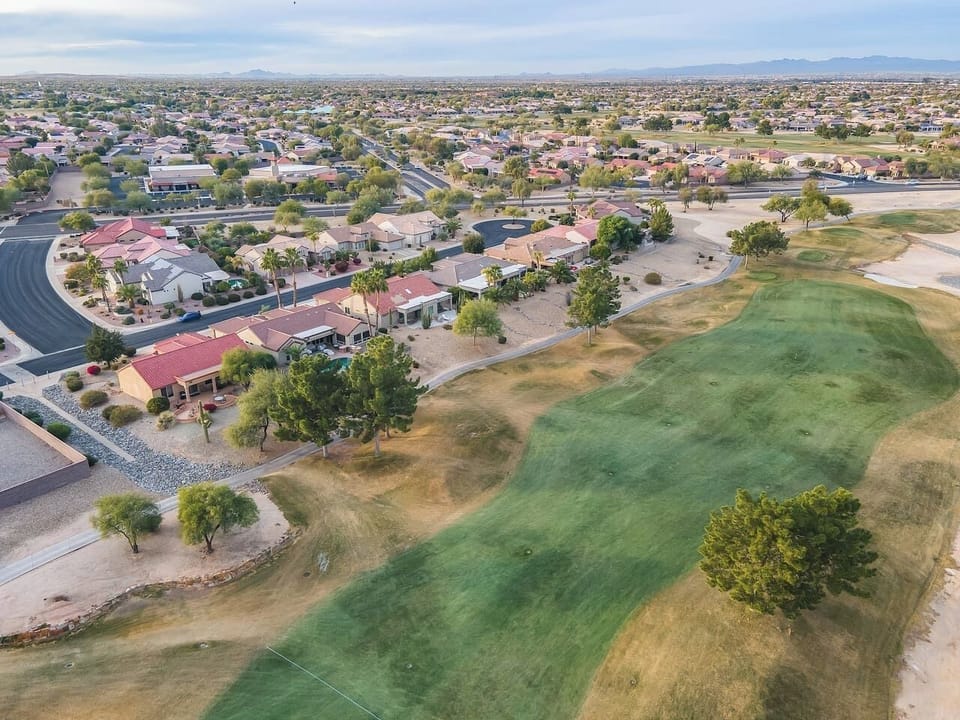 Golf Course behind the home