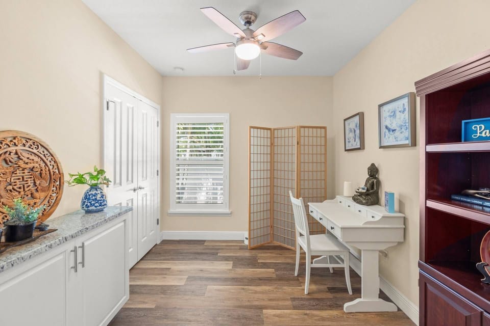 Work or study with ease in your own private office area.