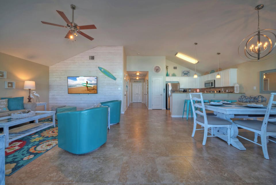 Embracing the freedom of an open floor plan, where space and possibilities flow.  (Boards N Bikinis)