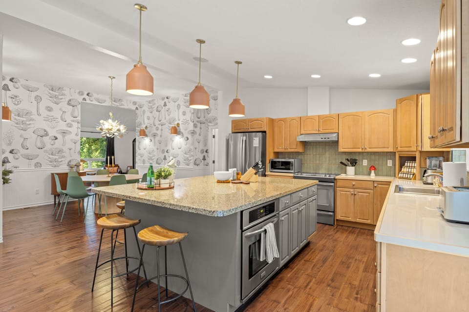 "We loved preparing meals in the kitchen." Cole