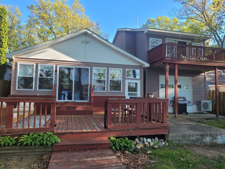 OVERALL:  View of the property from the backyard