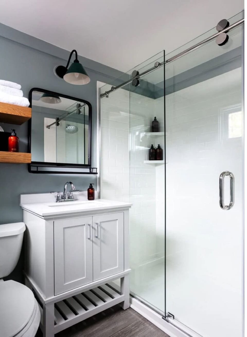 Enjoy a spotless, bright bathroom with spa-like shower.
