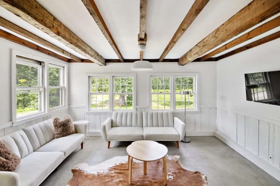 Sink into plush sofas and watch sunlight pour in.