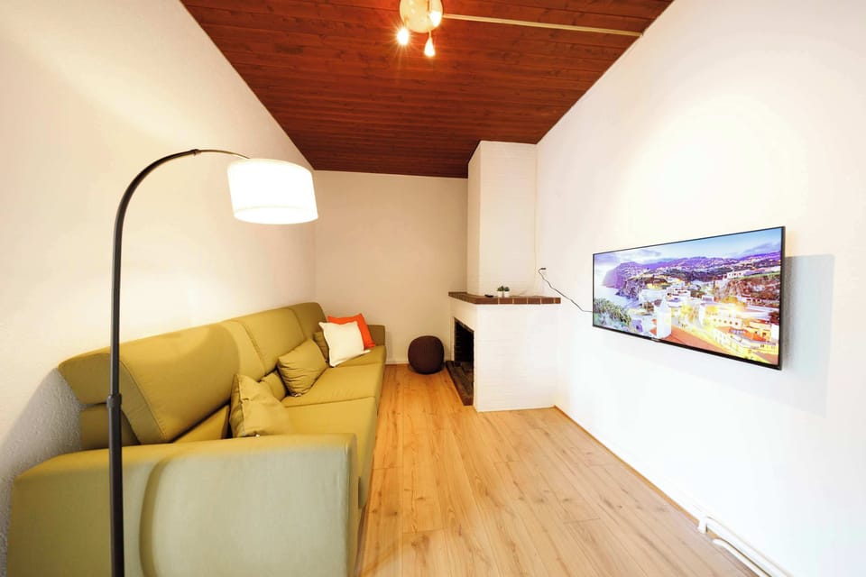 Cosy living room with smart tv