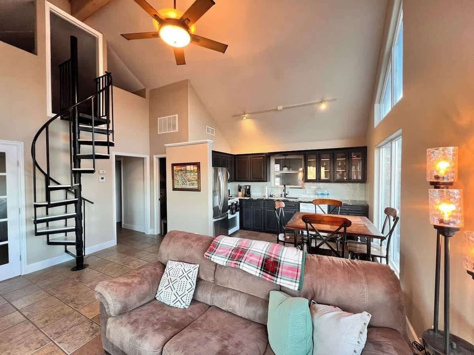 Main living w stairs 2 loft br & open loft