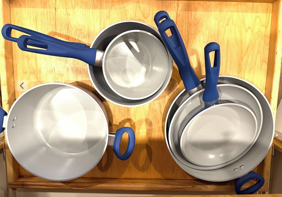 Pots and Pans for the stove.  They are specific to the induction stove. 