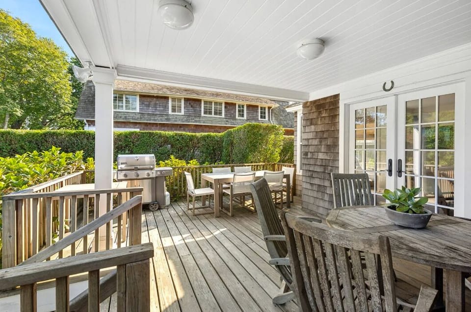 Back patio with grill