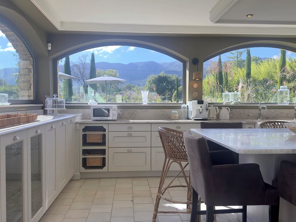 The large kitchen