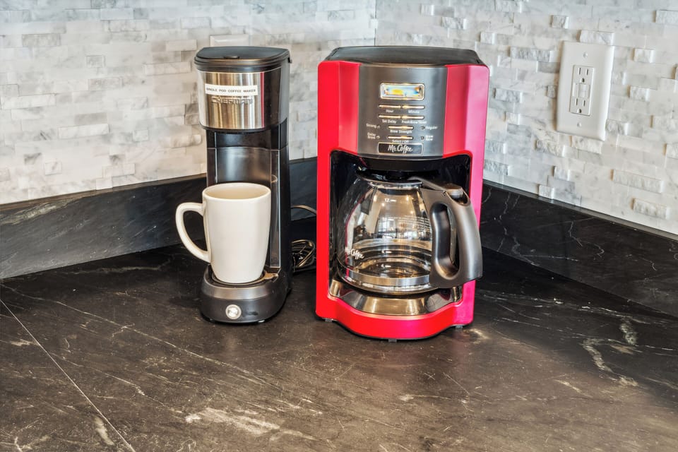 Your choice! Keurig or drip coffee to start your day
