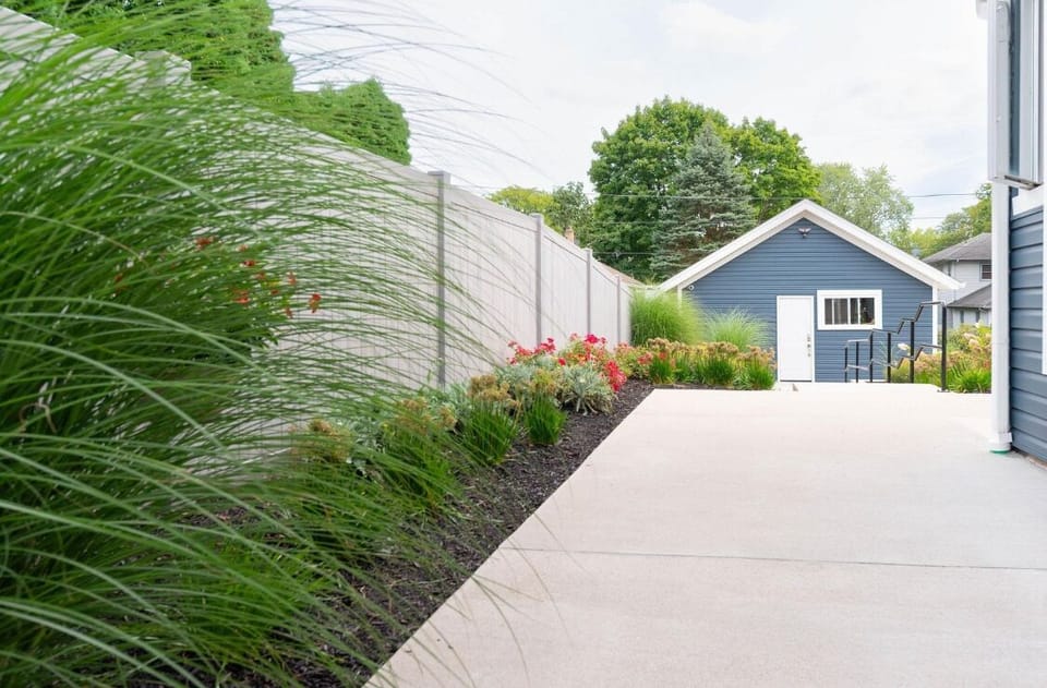 Beautifully landscaped with private entrance and fenced-in outdoor walkway to your unit.