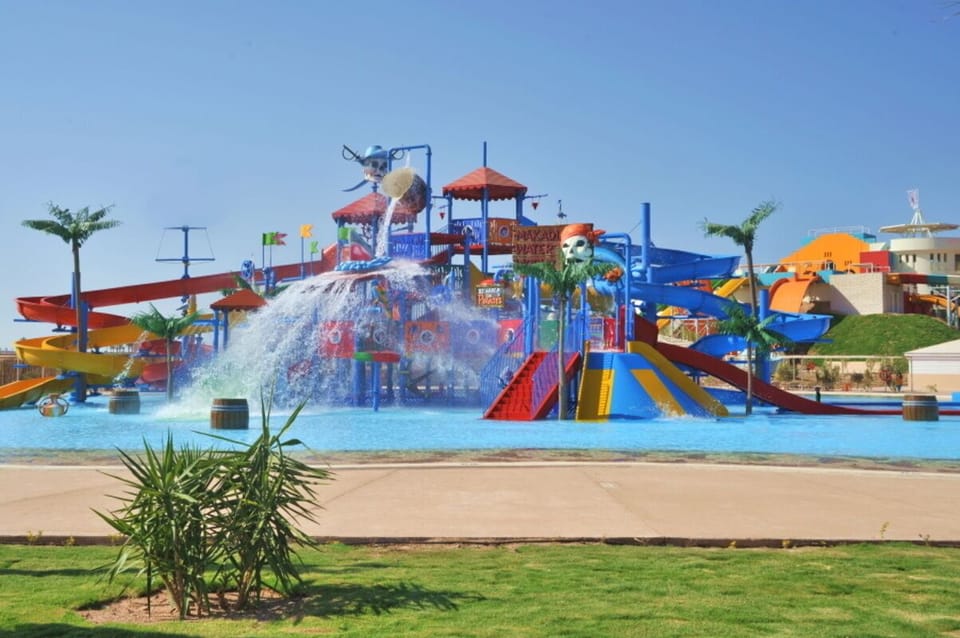 Splash and laugh together at the vibrant on-site water attractions.