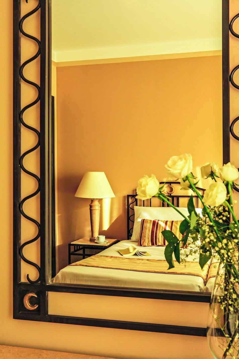 Wake up to soft lighting and crisp linens for deep rest.