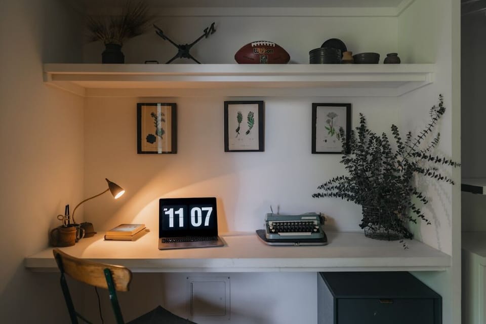 3rd bedroom has a larger desk perfect for those taking a working vacation