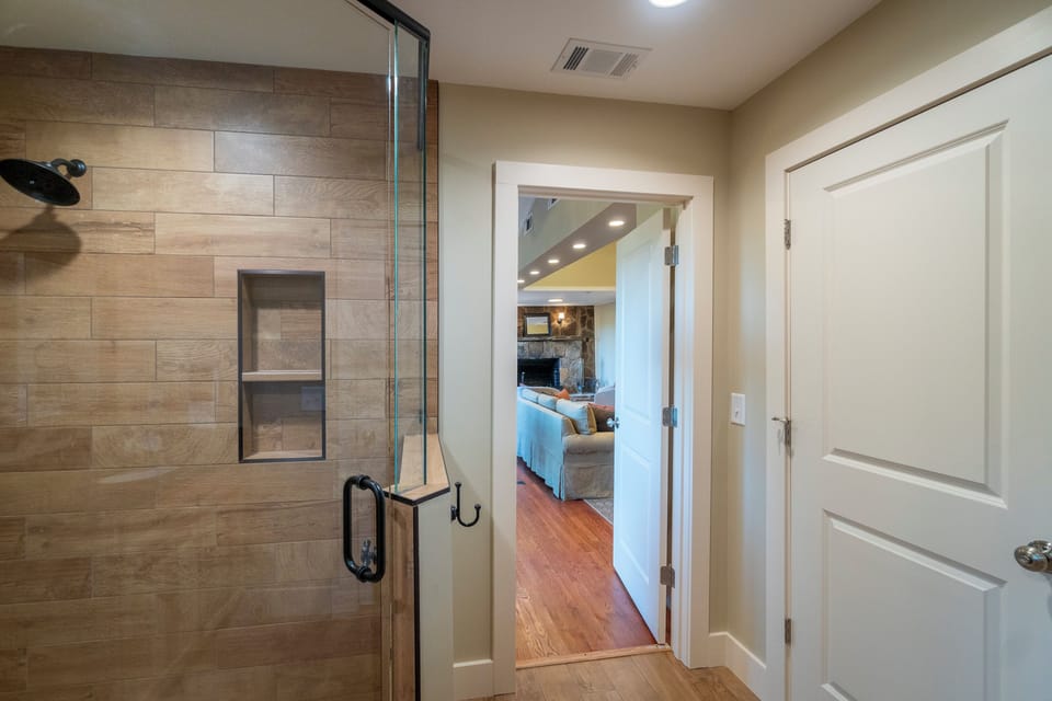 View from hall bathroom