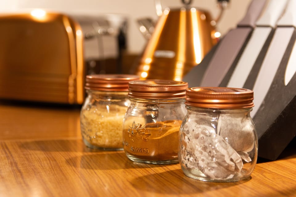 Kitchen - sugar, coffee, tea