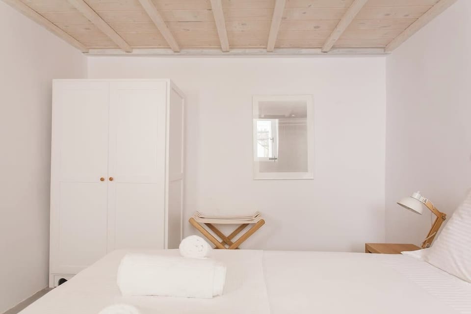 Soft Double Bed with Neutral Color Palette


