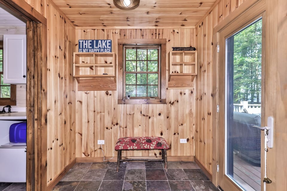 Take off those shoes and explore the home