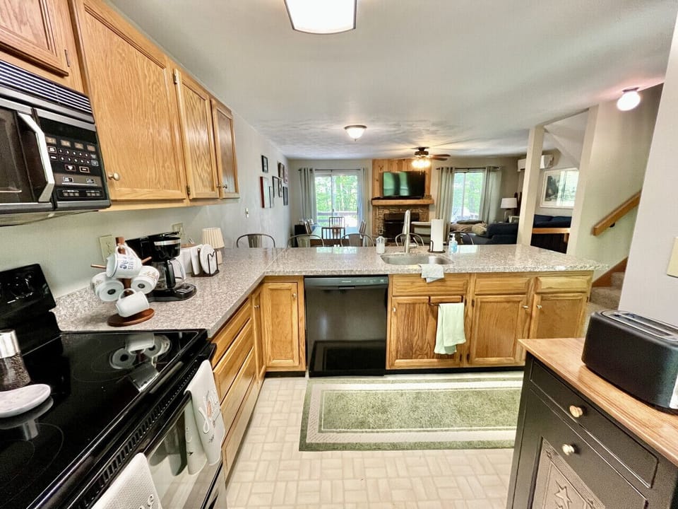 Cook up your favorites in the fully equipped kitchen