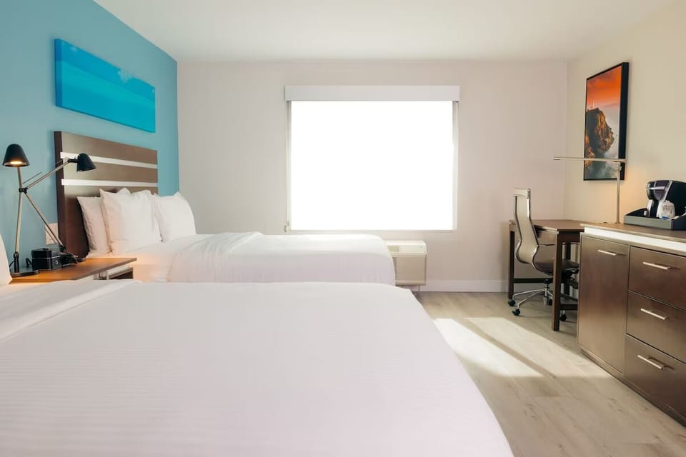 Gather comfortably with two beds and a bright, airy feel.