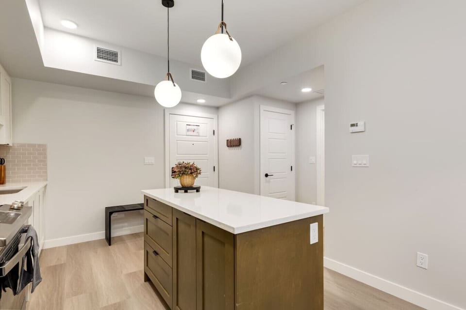 Kitchen island.