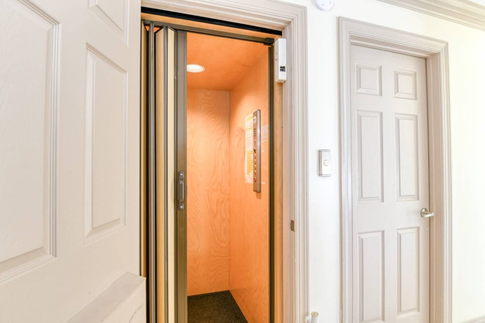 The elevator makes it a breeze moving through this spacious beachfront home.