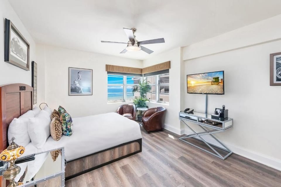 Wake up to stunning ocean views from your sunlit bedroom.