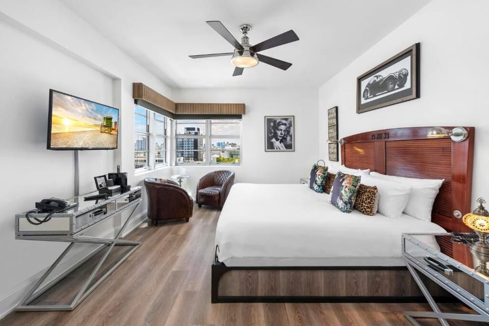 Drift off comfortably with skyline views and a serene vibe.