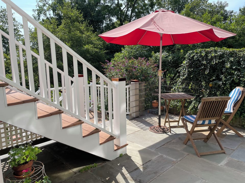 Private patio area