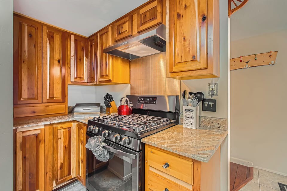 Home cooked meals on the gas stove
