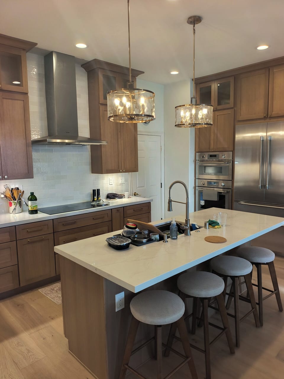 brand new kitchen and brand new hardwood floors 